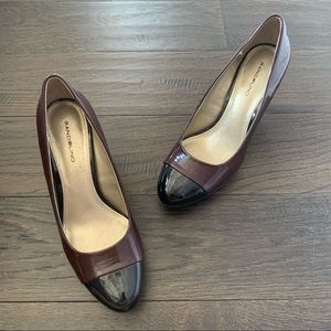 Bandolino Size 7.5 Burgundy 3.5 Inch High Heels